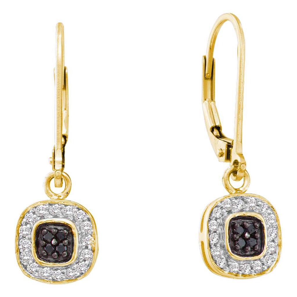 1/4CTW-Diamond BLACK DIAMOND DANGLING EARRING