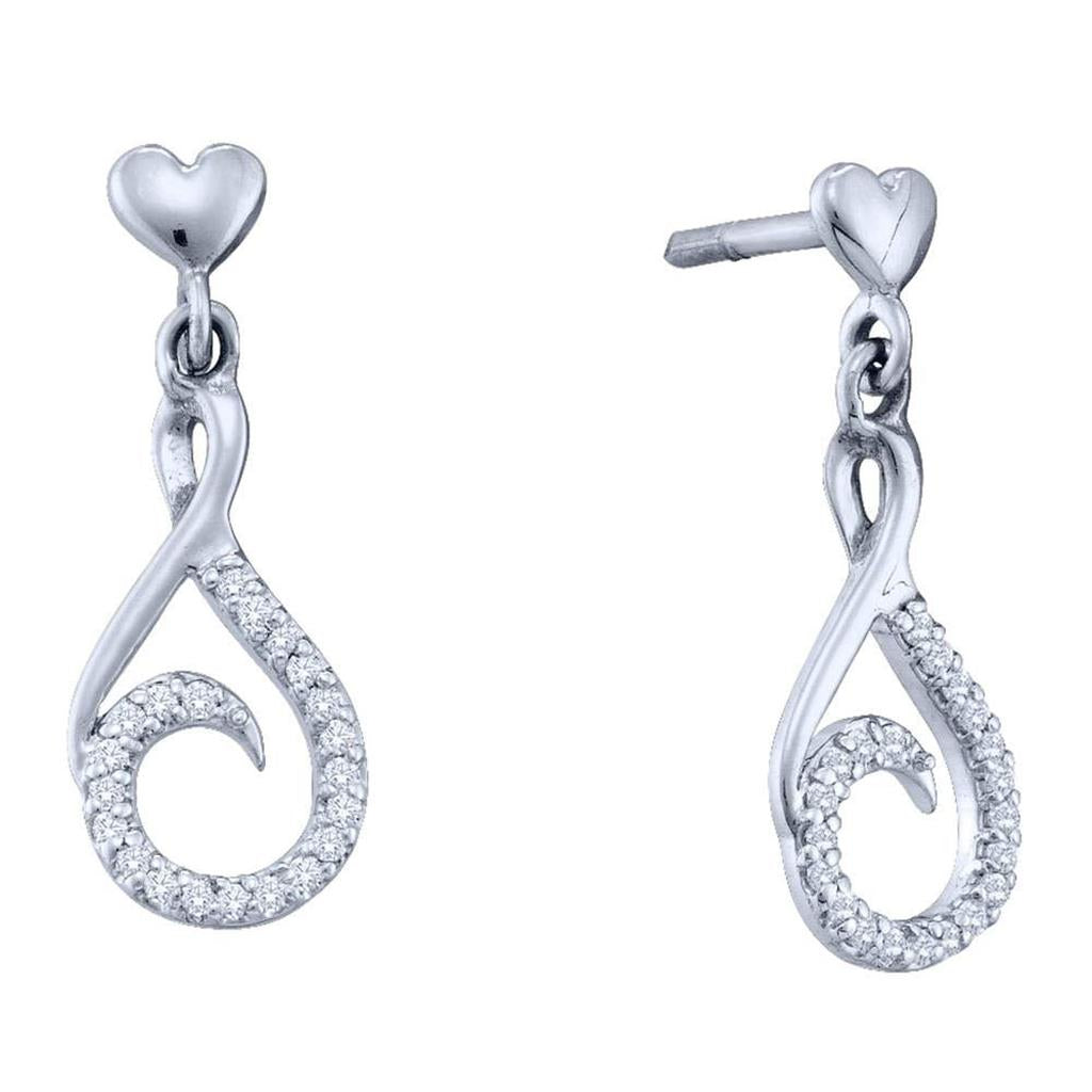 1/8CT-Diamond FASHION EARRING