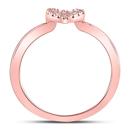 10k Tri-Tone Gold Round Diamond 3-Piece Stackable Band Ring 1/5 Cttw