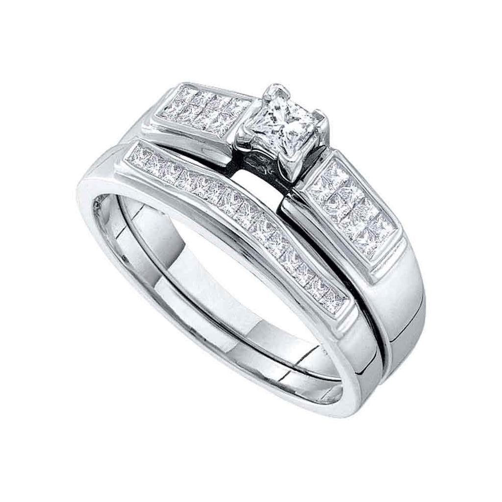 1/2CTW-Diamond PR-CENTER BRIDAL SET