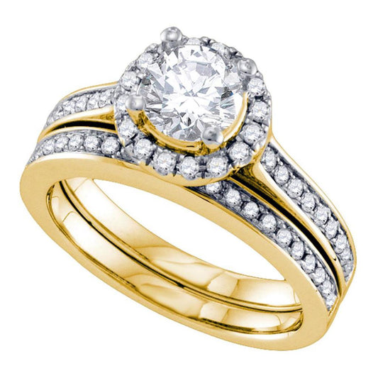 1 3/8CT-Diamond 7/8CT-CRD BRIDAL SET