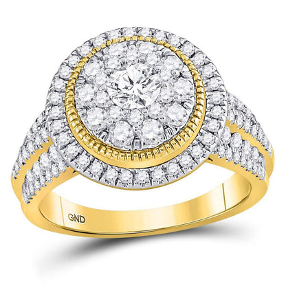 1 1/2CT-Diamond 1/3CT-CRD BRIDAL RING CERTIFIED