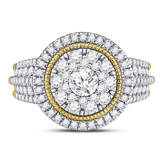 1 1/2CT-Diamond 1/3CT-CRD BRIDAL RING CERTIFIED