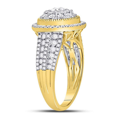 1 1/2CT-Diamond 1/3CT-CRD BRIDAL RING CERTIFIED