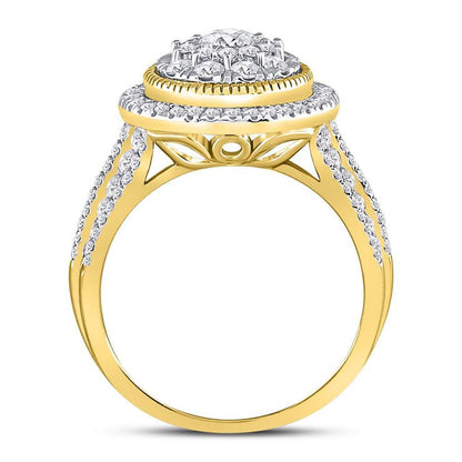 1 1/2CT-Diamond 1/3CT-CRD BRIDAL RING CERTIFIED