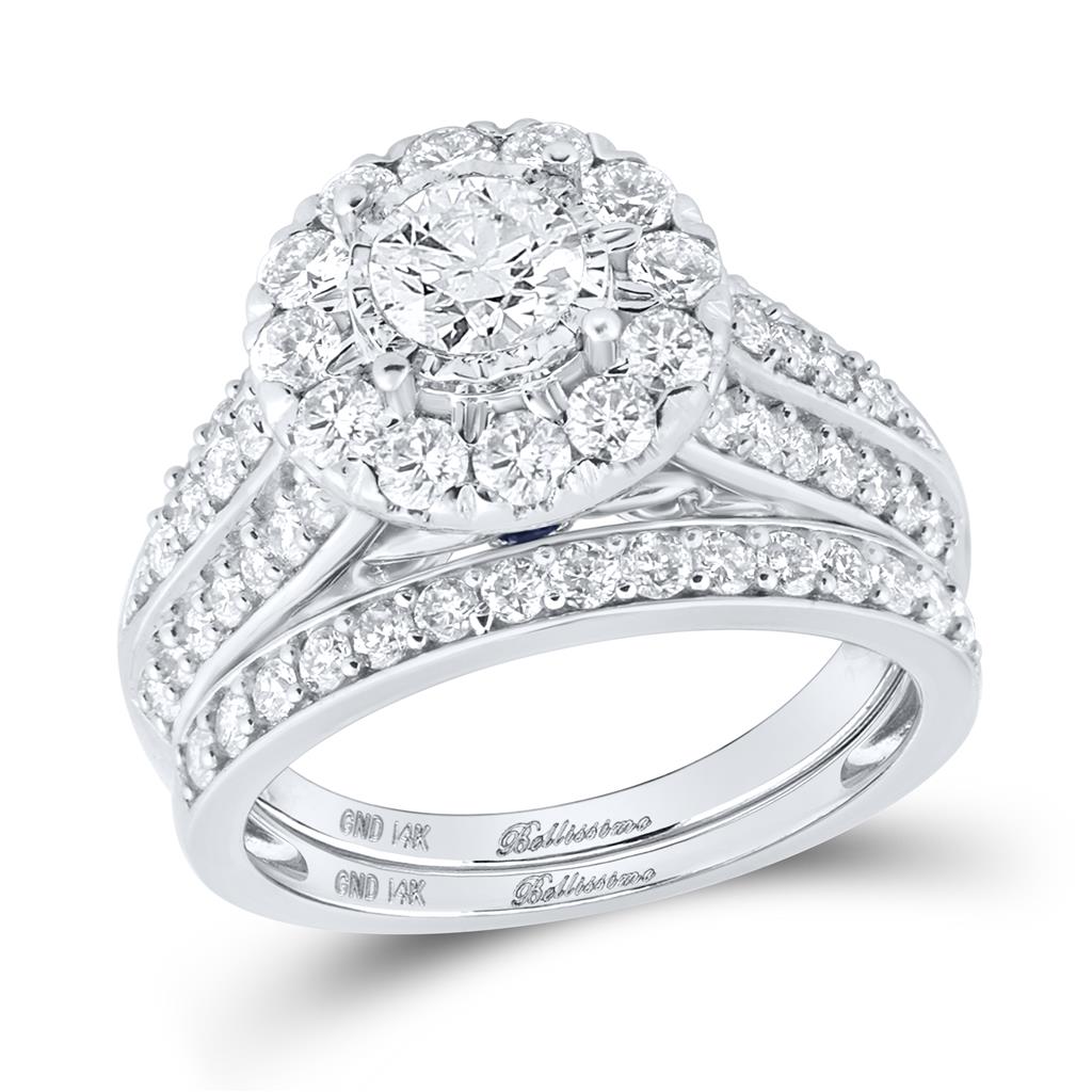 2CTW-Diamond 1/2CT-CRD BELLISIMO BRIDAL SET CERTIFIED