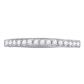 10k White Gold Round Diamond Single Row Band Ring 1/4 Cttw