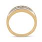 10k Yellow Gold Round Diamond 5-stone Wedding Band Ring 1/4 Cttw
