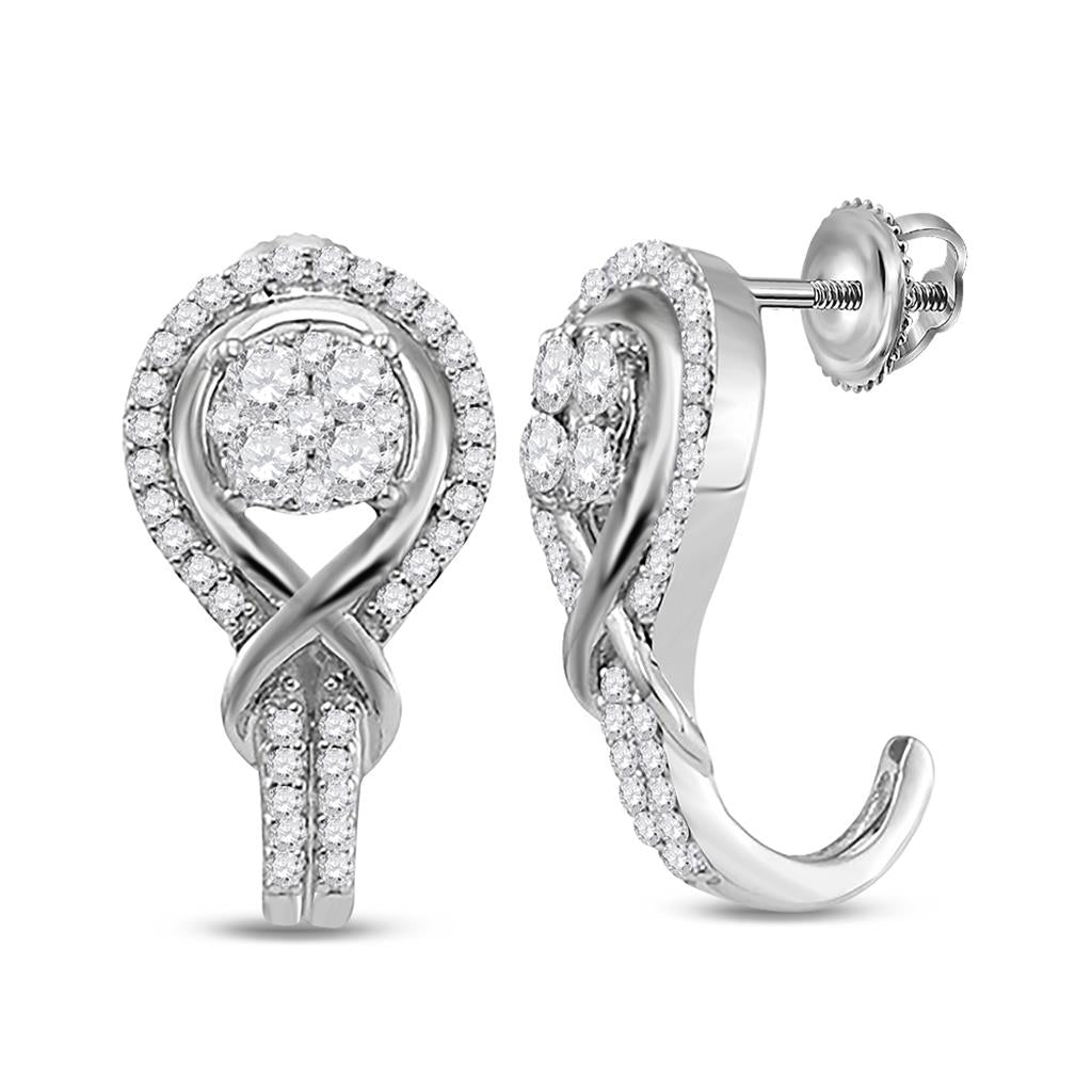 1/2CTW-Diamond FASHION EARRINGS