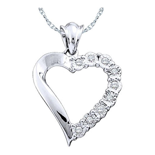 1/12CT-Diamond HEART PENDANT