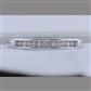 10k White Gold Round Diamond Single Row Band Ring 1/8 Cttw