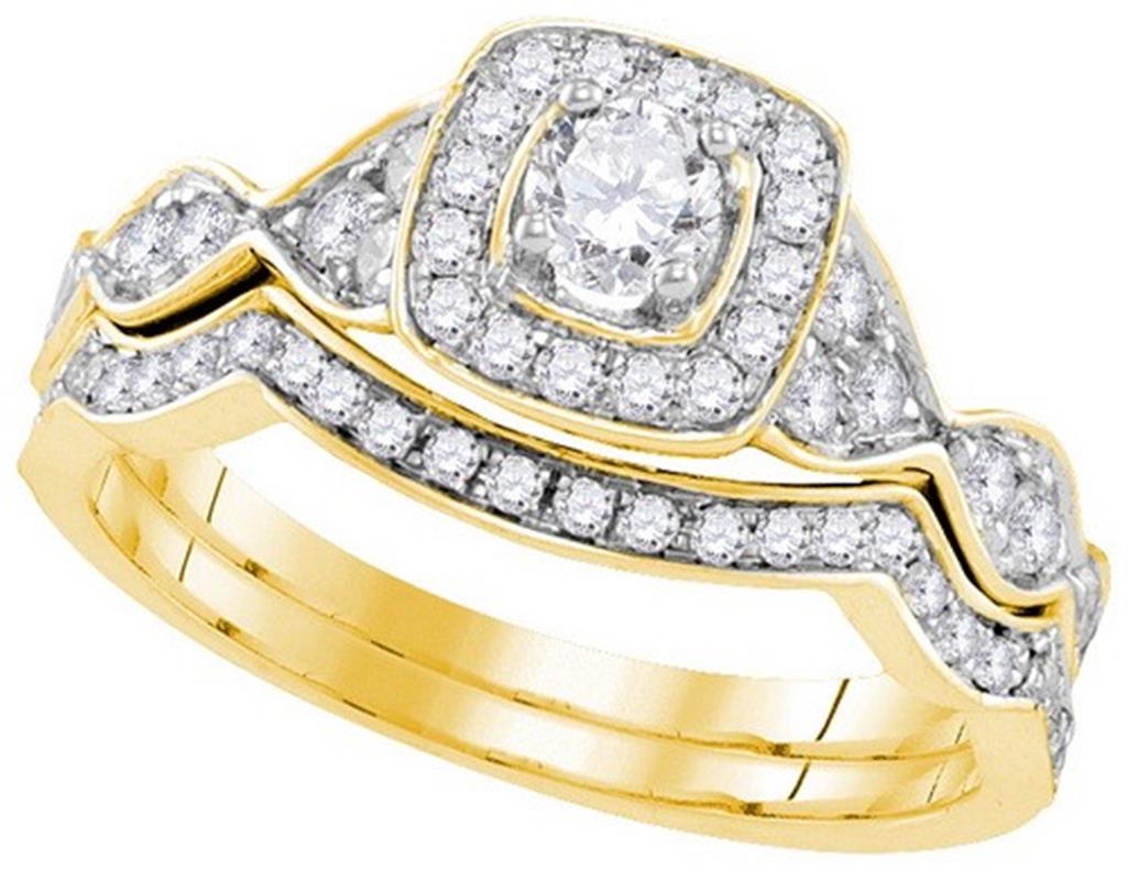 3/4CTW-Diamond 1/5CT-CRD BRIDAL SET CERTIFIED