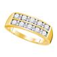 10k Yellow Gold 1 CTW-Diamond MENS FASHION BAND