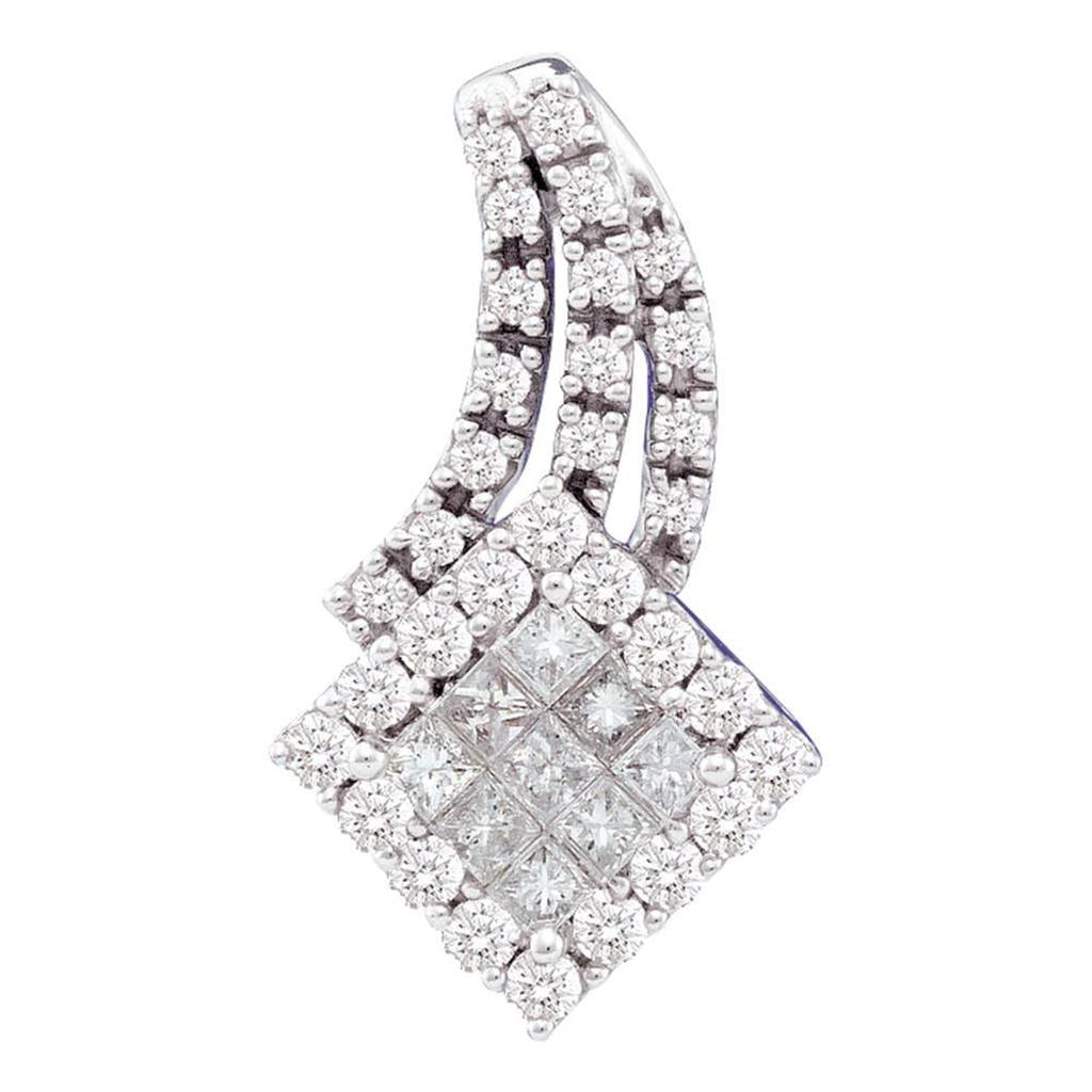 1/2CT-Diamond INVISIBLE PENDANT