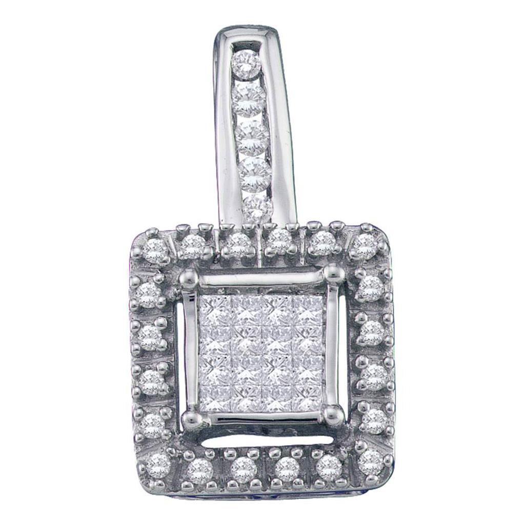 1/4CT-Diamond INVISIBLE PENDANT