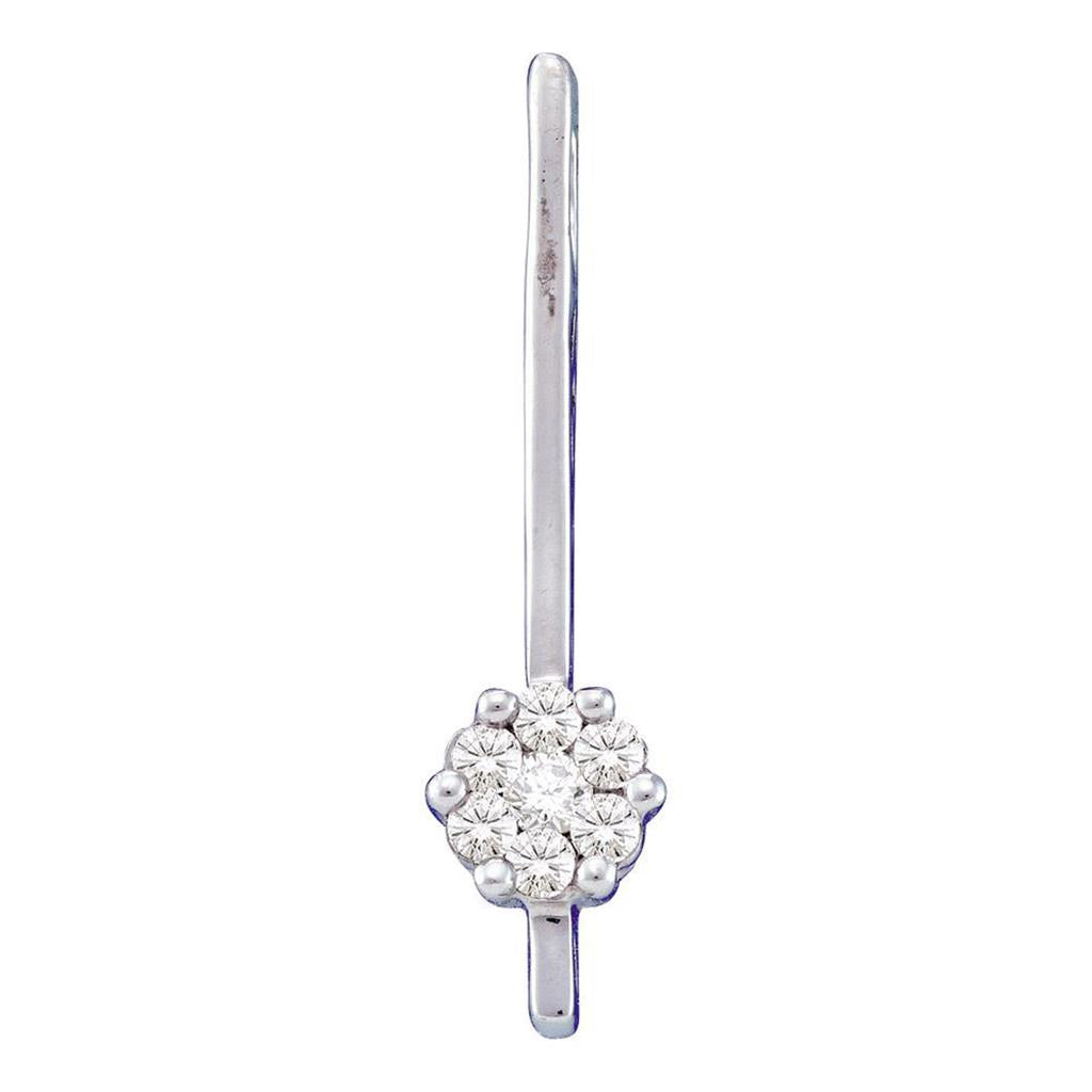 1/4CT-Diamond FLOWER PENDANT