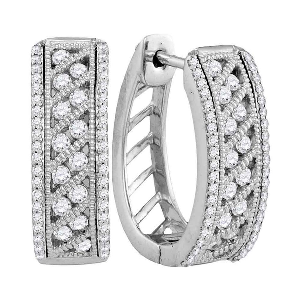 1 CTW-Diamond FASHION EARRING