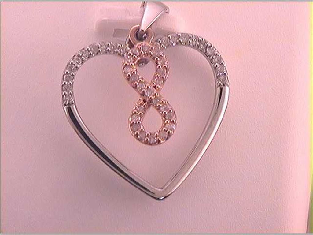 1/6CTW-Diamond FASHION PENDANT