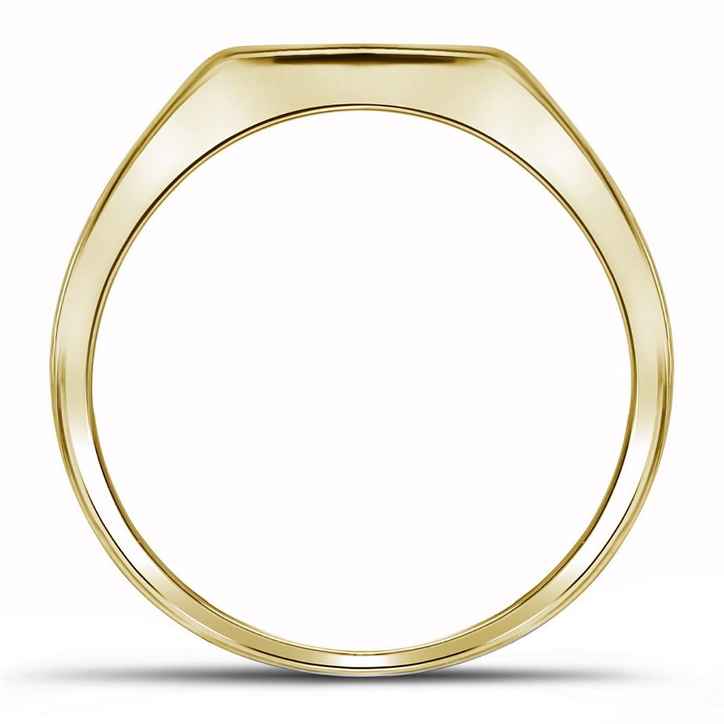 10k Yellow Gold Black Diamond Wedding Band Ring 1 Cttw