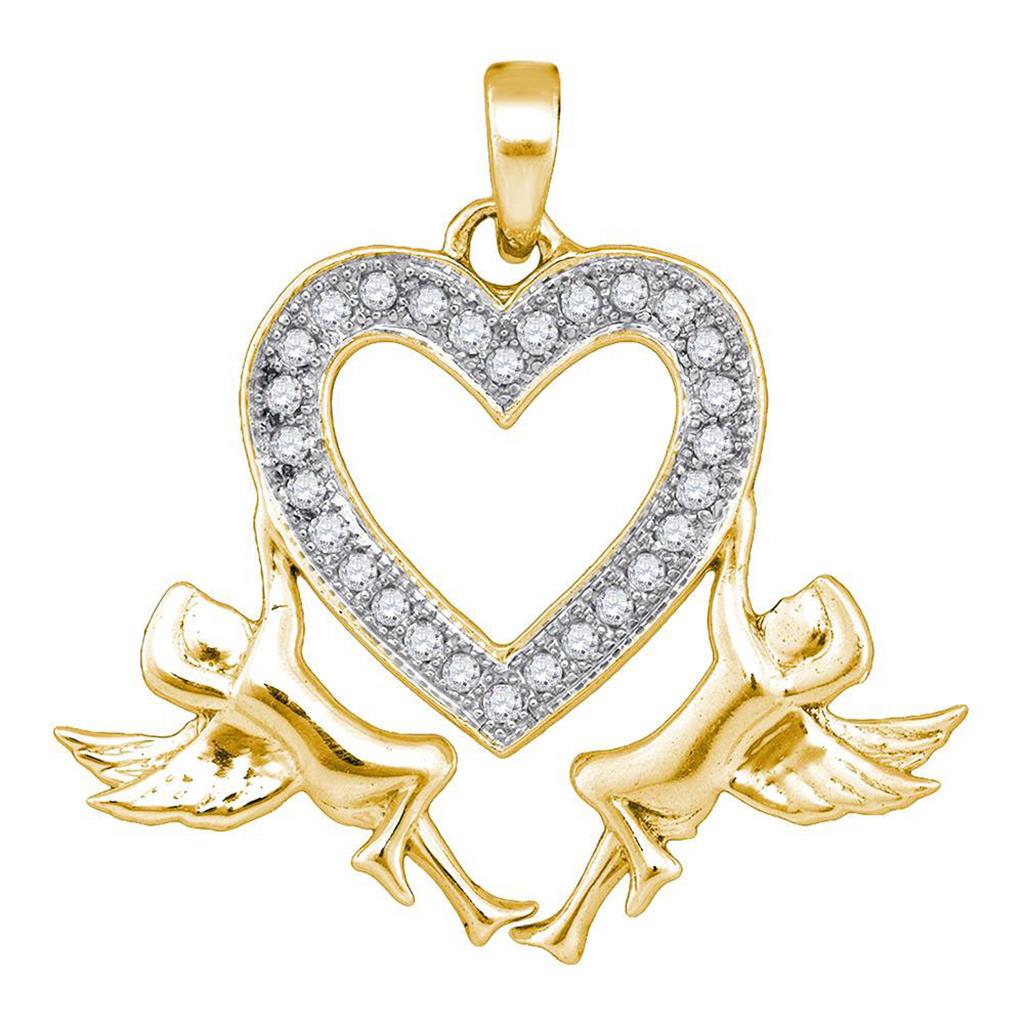 1/10CTW-Diamond HEART PENDANT