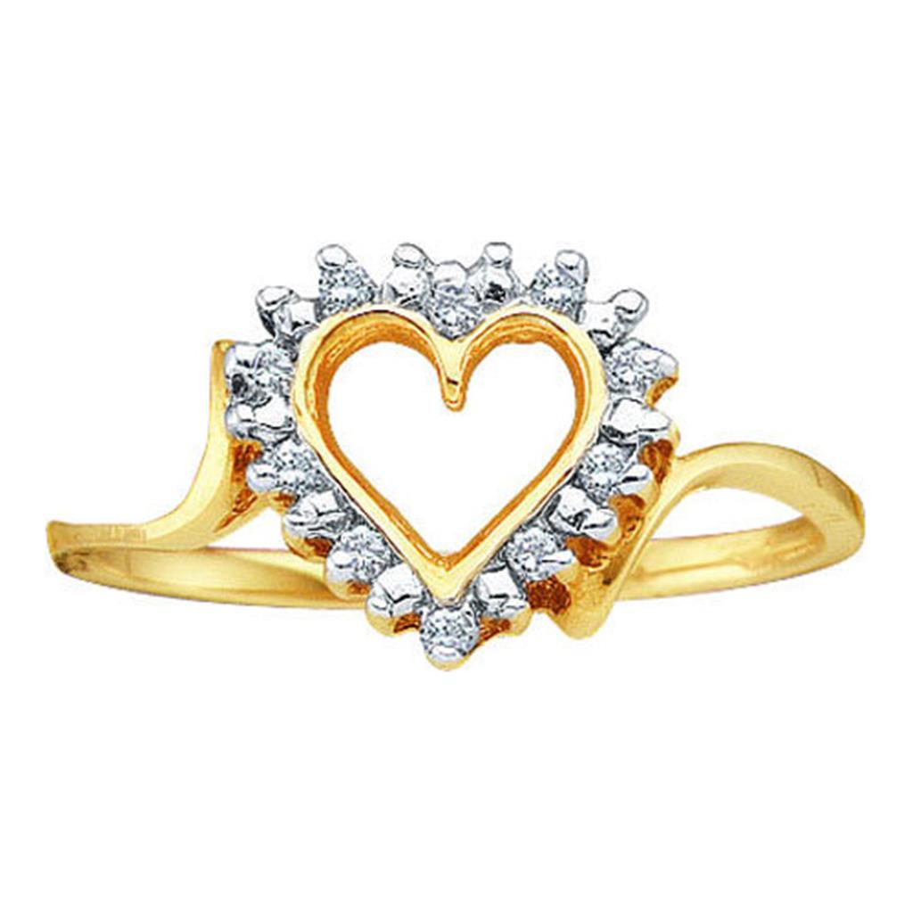 1/20CT-Diamond HEART RING