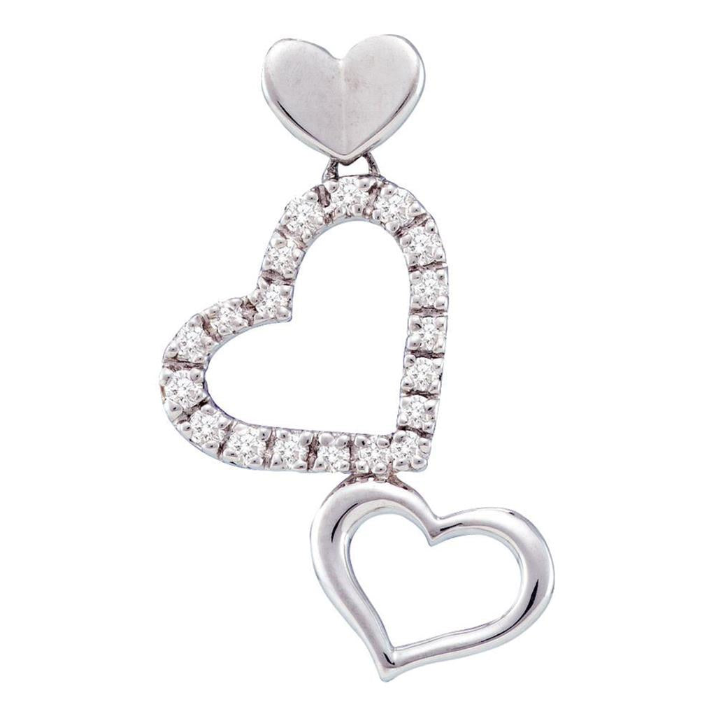 1/5CT-Diamond HEART PENDANT