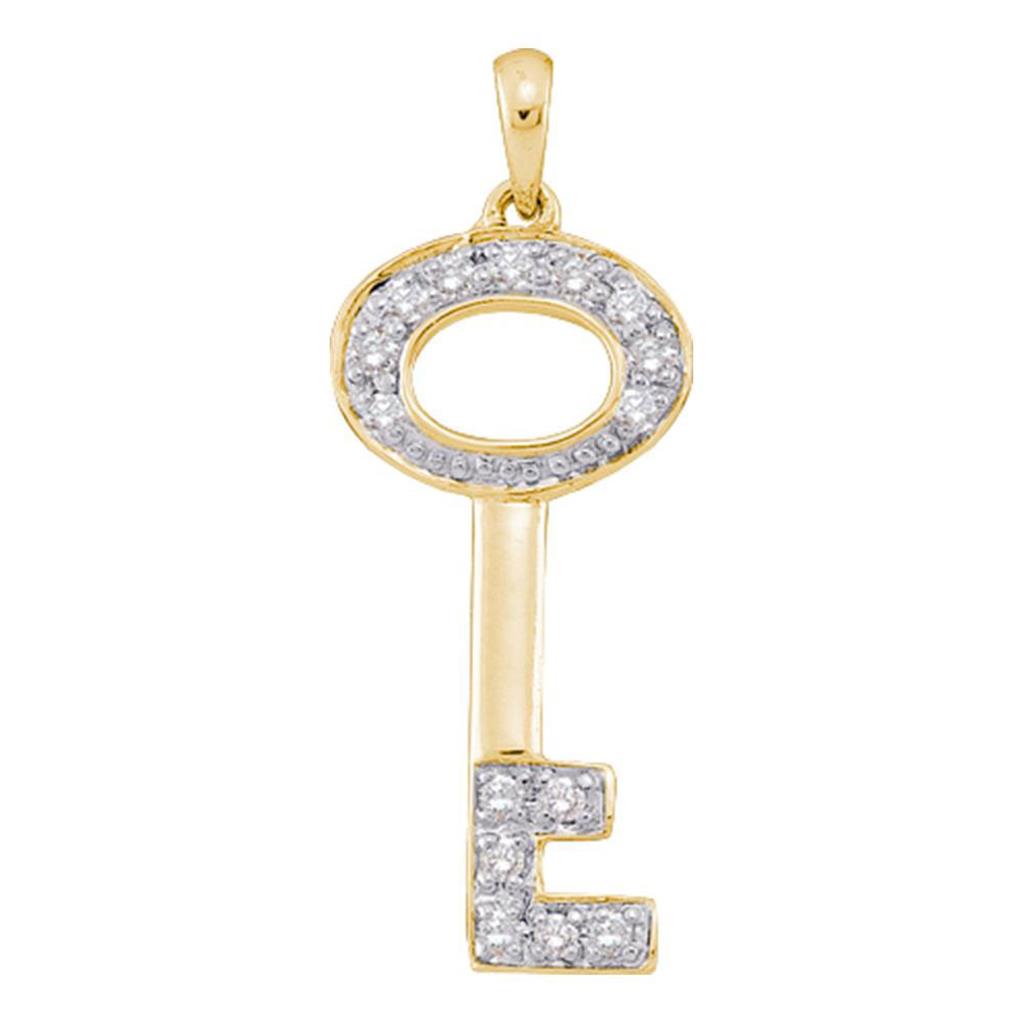 1/10CT-Diamond KEY PENDANT