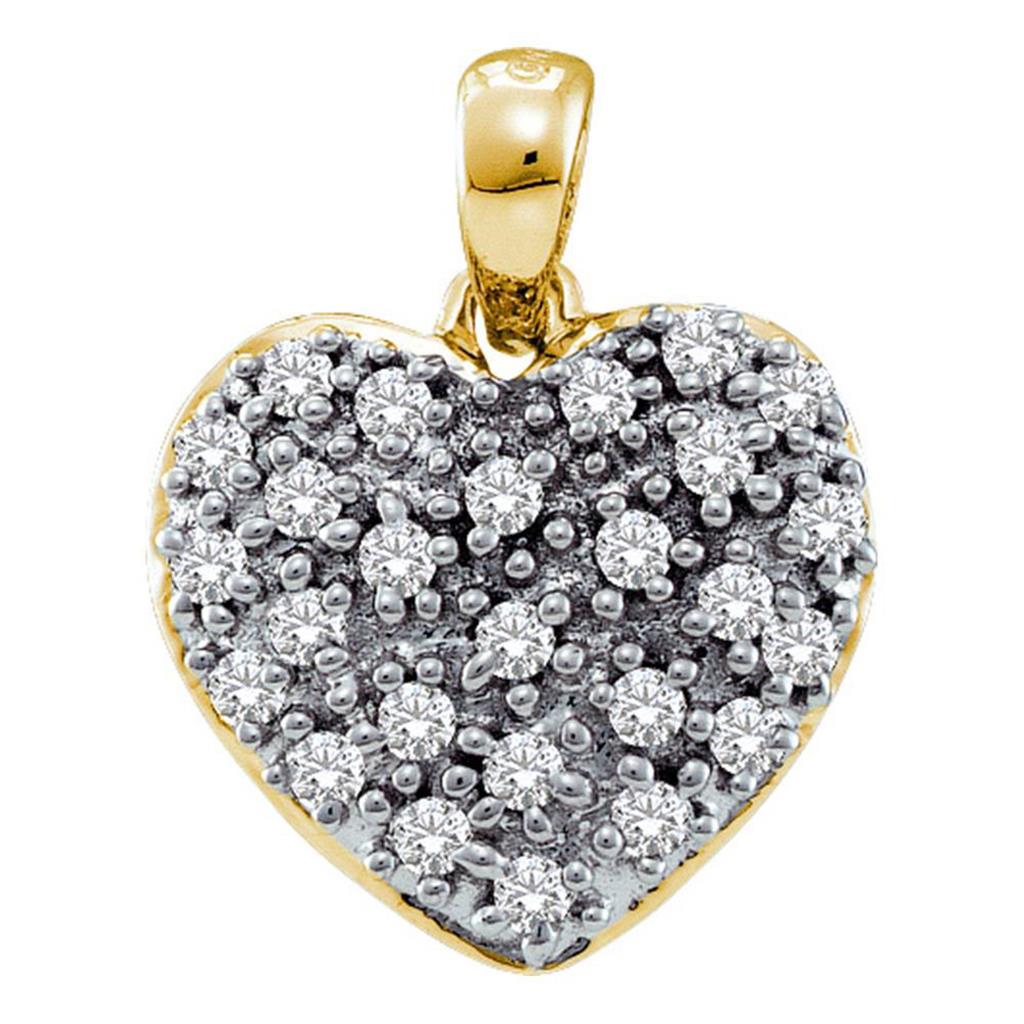 1/6CT-Diamond HEART PENDANT