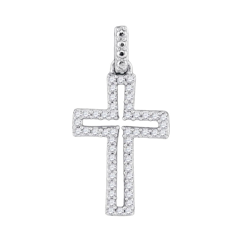 1/6CTW-Diamond FASHION CROSS  PENDANT