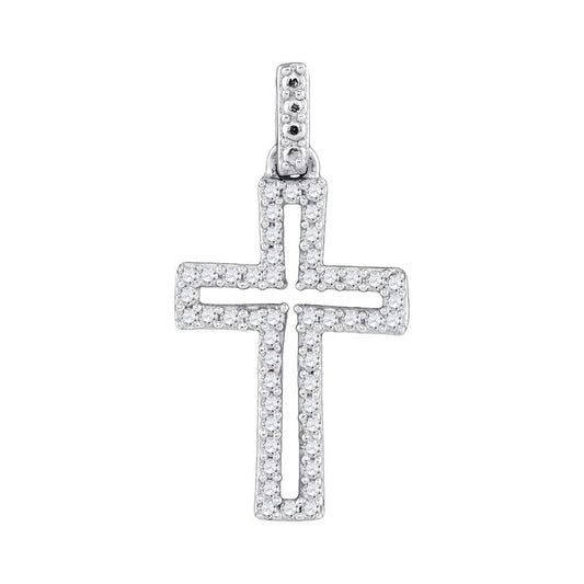 1/6CTW-Diamond FASHION CROSS  PENDANT