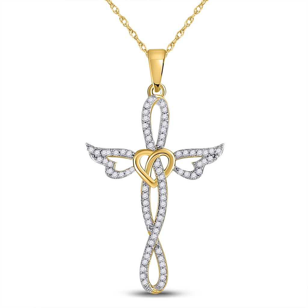 1/5CT-Diamond CROSS PENDANT