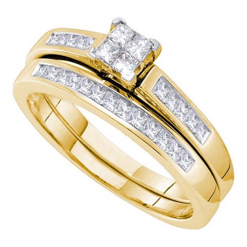 1/2CT-Diamond INVISIBLE BRIDAL SET