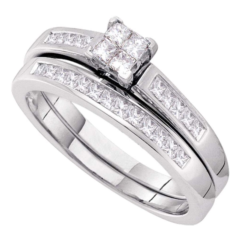 1/2CT-Diamond INVISIBLE BRIDAL SET