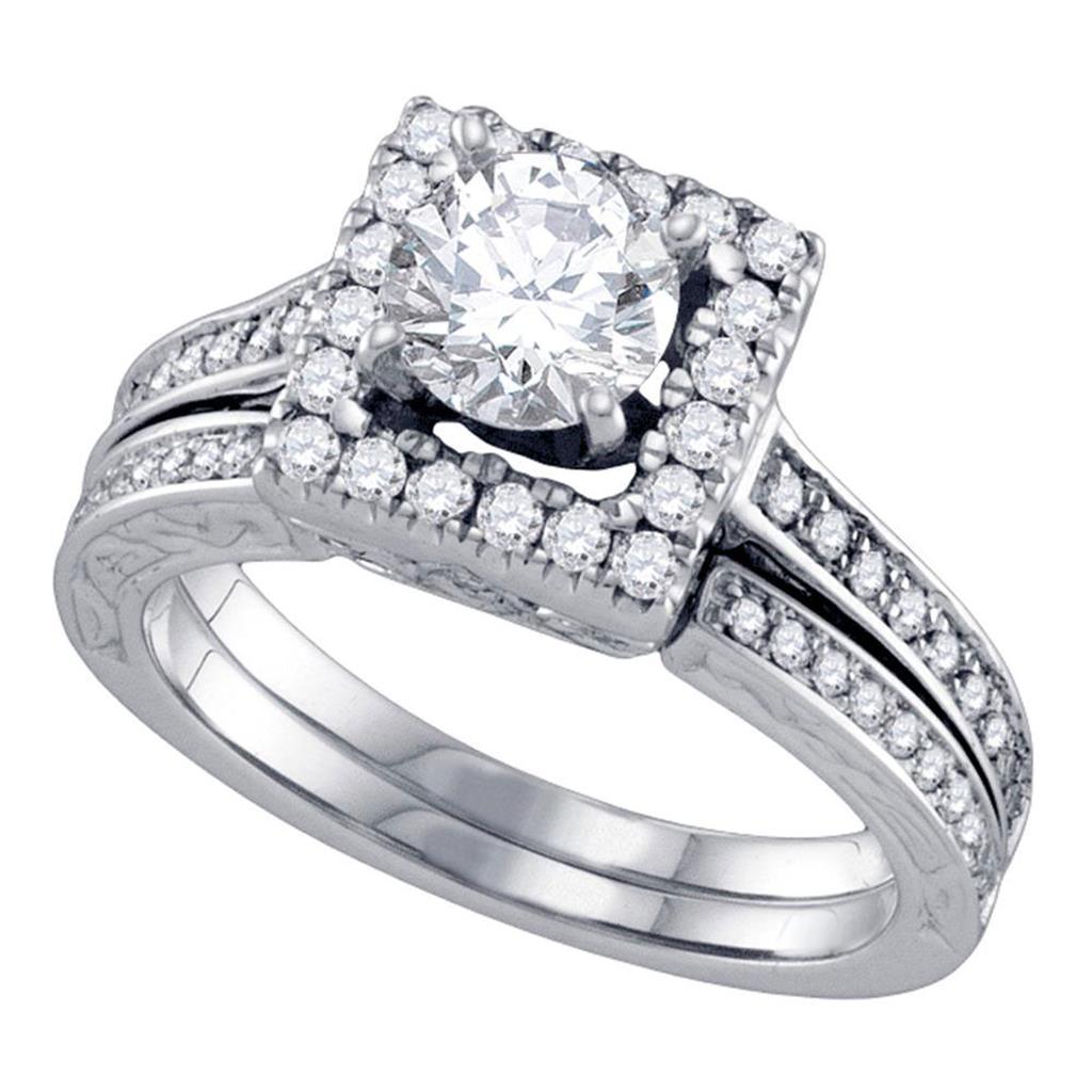 1 3/8CT-Diamond 7/8CT-CRD BRIDAL SET