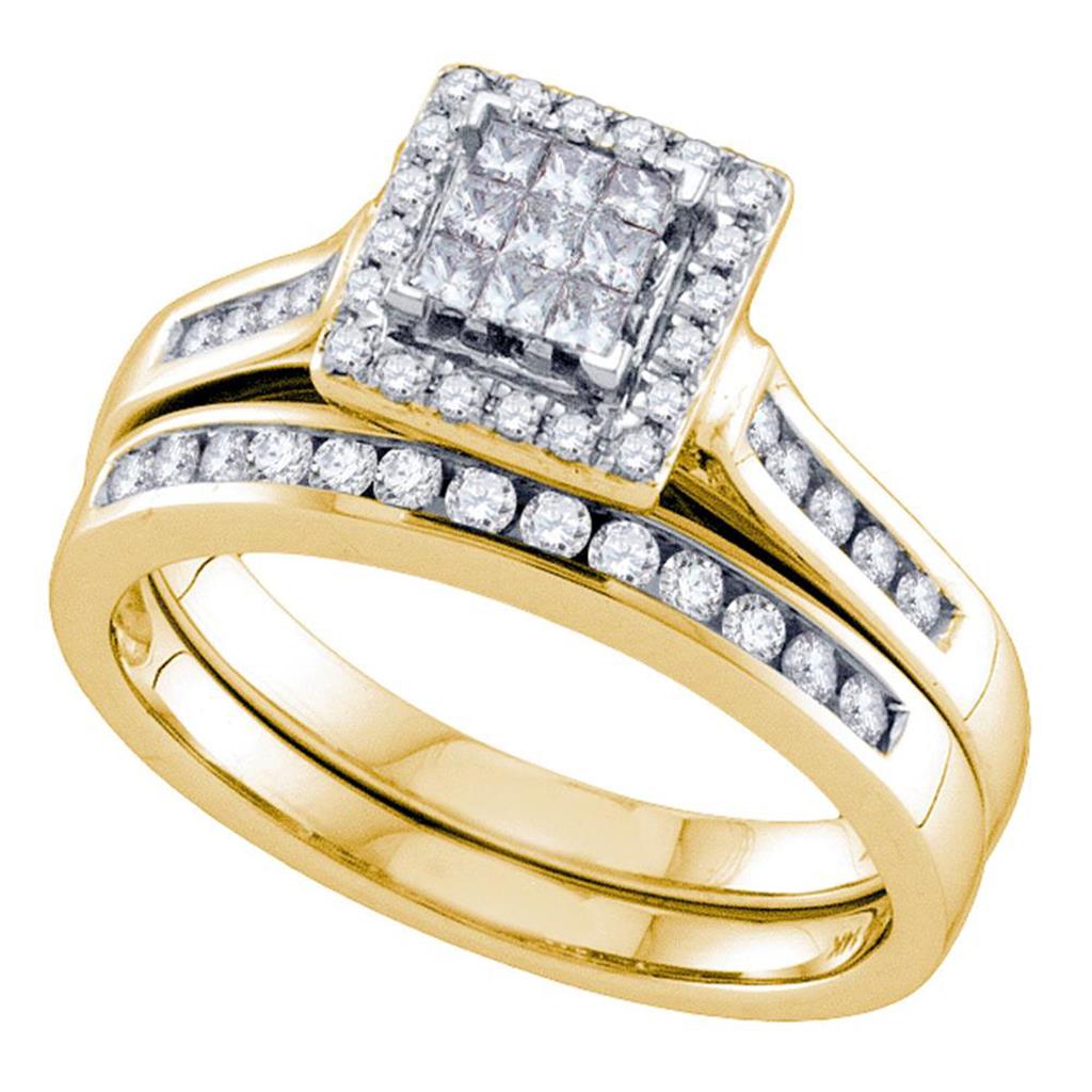 1/2CT-Diamond INVISIBLE BRIDAL SET