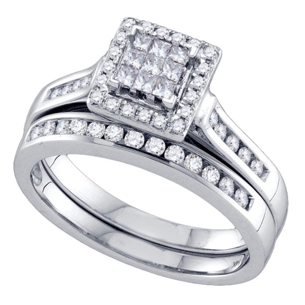 1/2CT-Diamond INVISIBLE BRIDAL SET