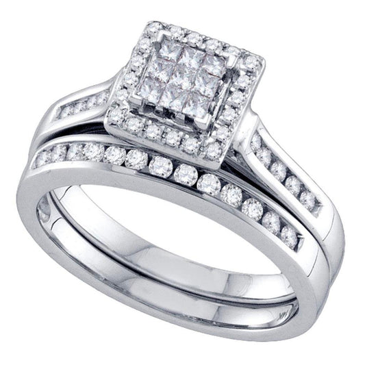 1/2CT-Diamond INVISIBLE BRIDAL SET