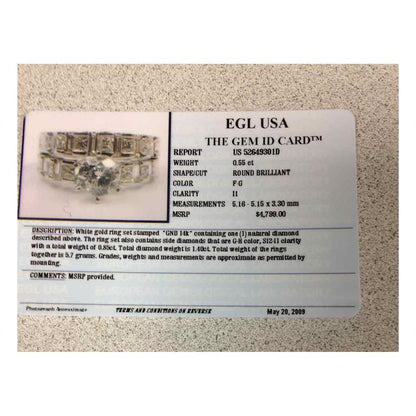1 3/8CT-Diamond 3/8CT-CRD BRIDAL SET
