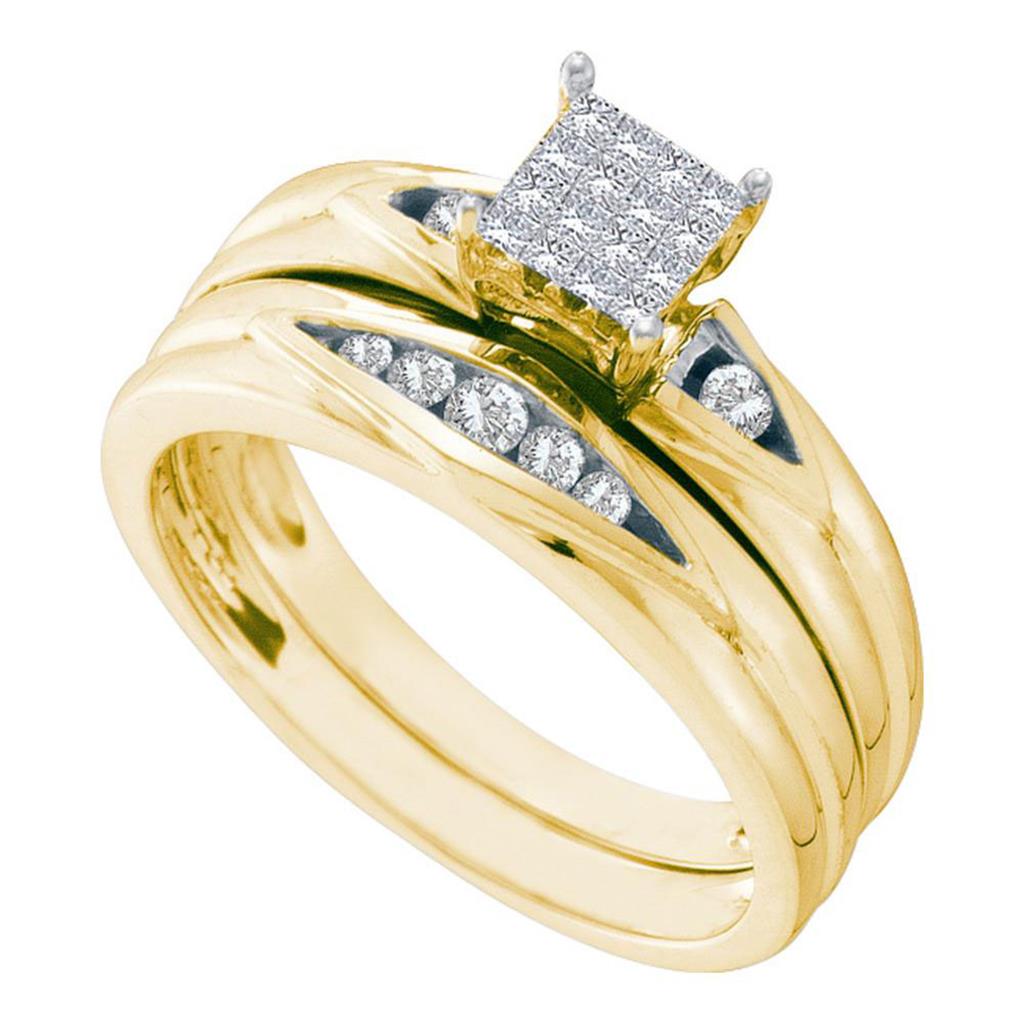 1/4CT-Diamond INVISIBLE BRIDAL SET