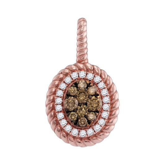 1/3CTW-Diamond BROWN FAHSION PENDANT