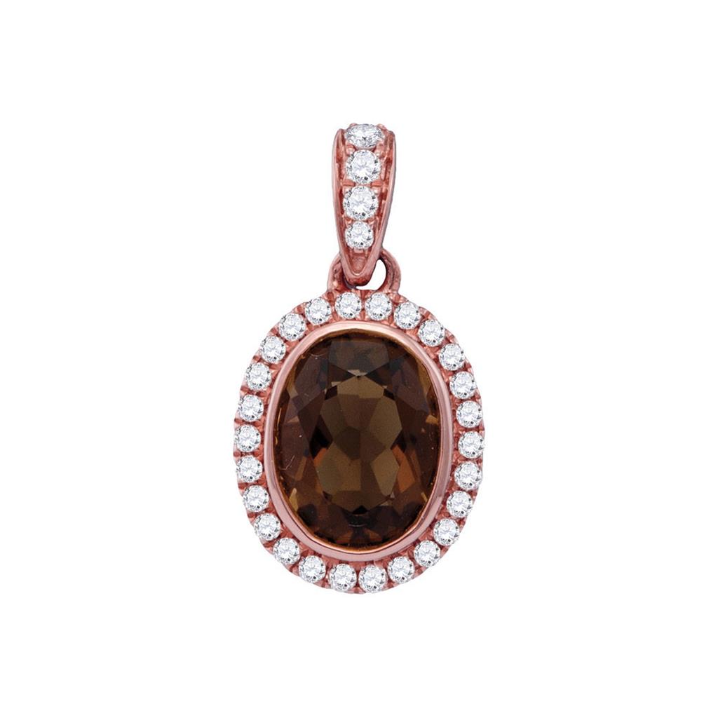 1/6CTW-Diamond 1 (MIN)CT SMOKEY PENDANT