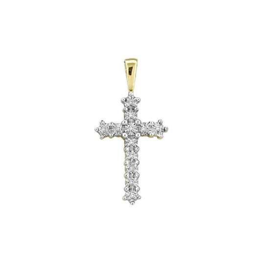 1/8CTW-Diamond CROSS PENDANT