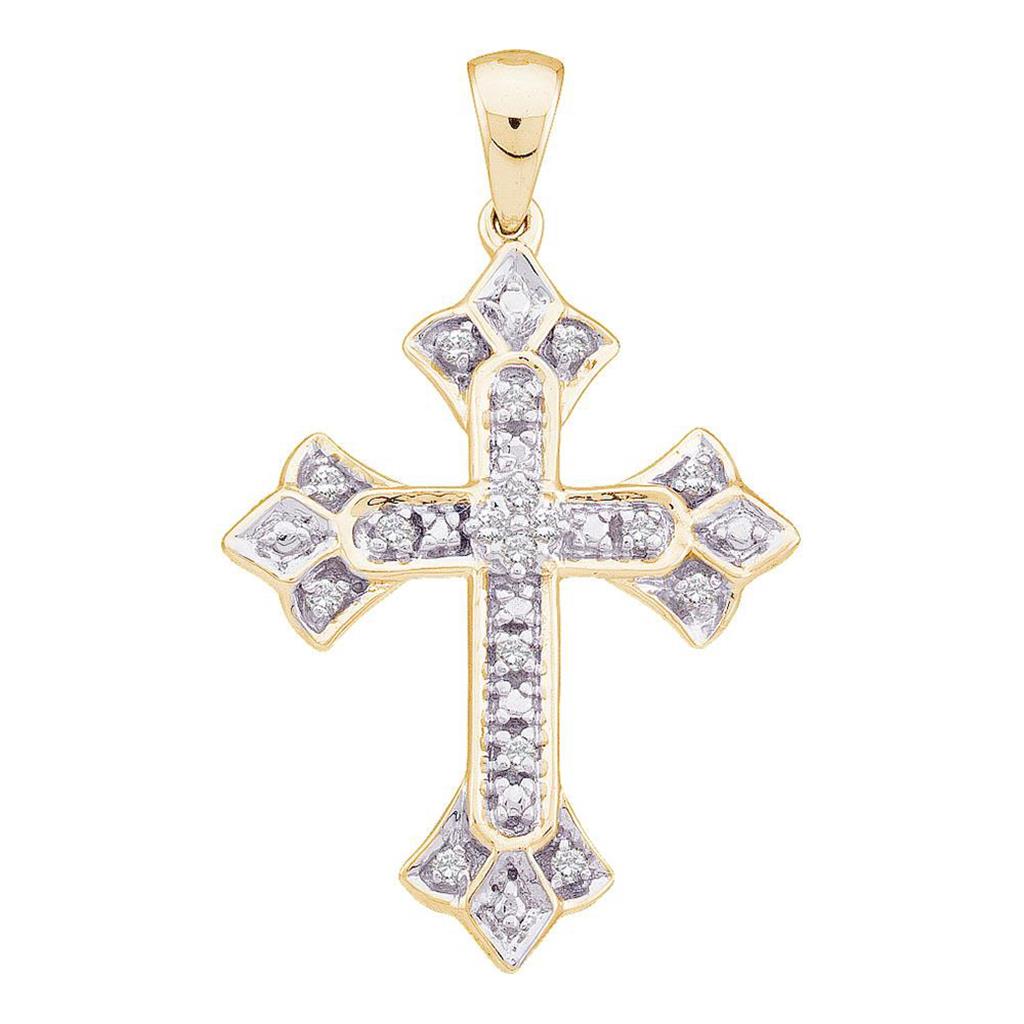 1/8CTW-Diamond CROSS PENDANT