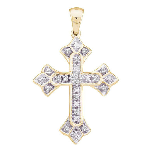 1/8CTW-Diamond CROSS PENDANT