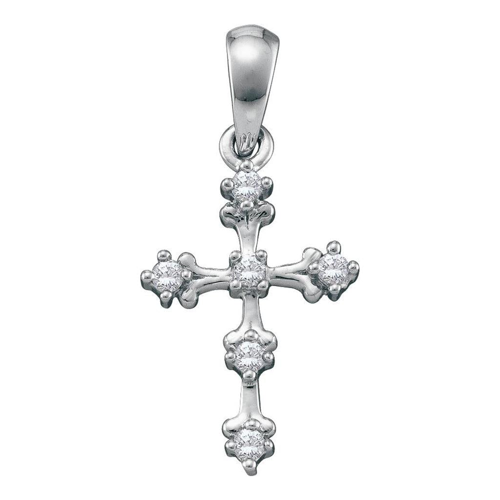 1/10CTW-Diamond CROSS PENDANT