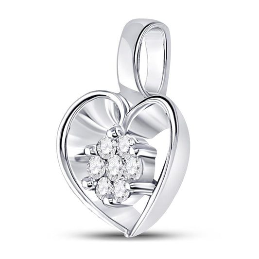 1/12CTW-Diamond HEART PENDANT