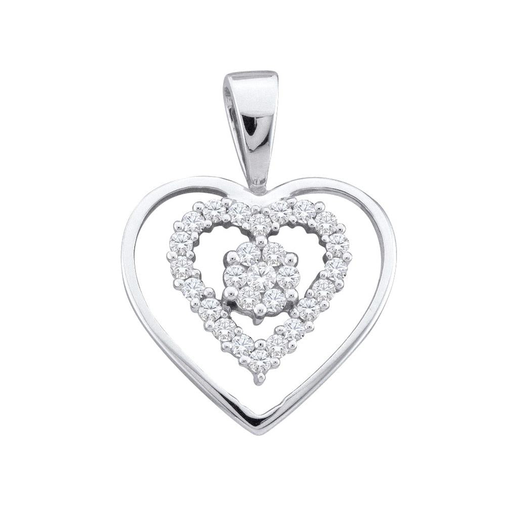 1/4CTW-Diamond HEART PENDANT