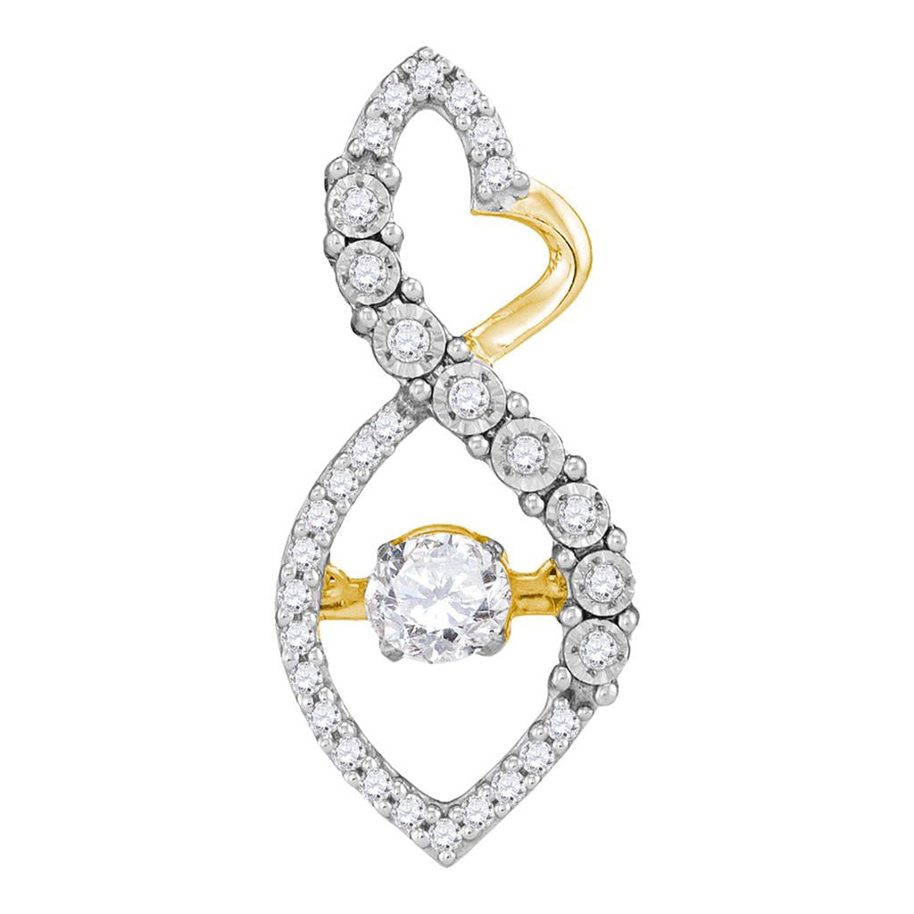 1/4CTW-Diamond FASHION PENDANT