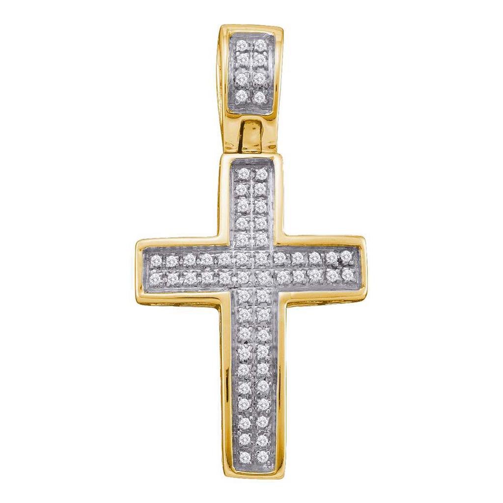 1/6CTW-Diamond CROSS PENDANT