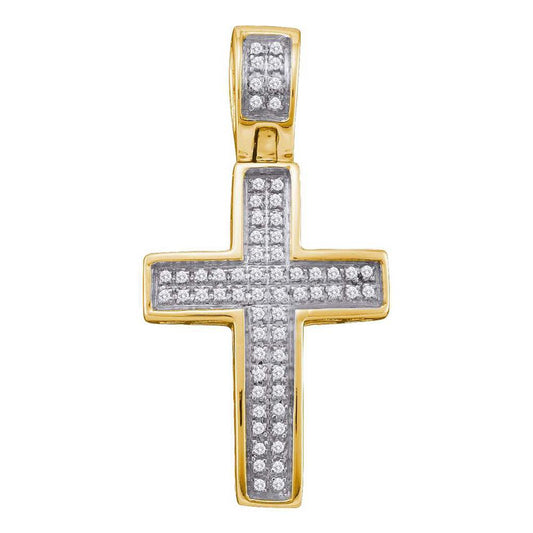 1/6CTW-Diamond CROSS PENDANT